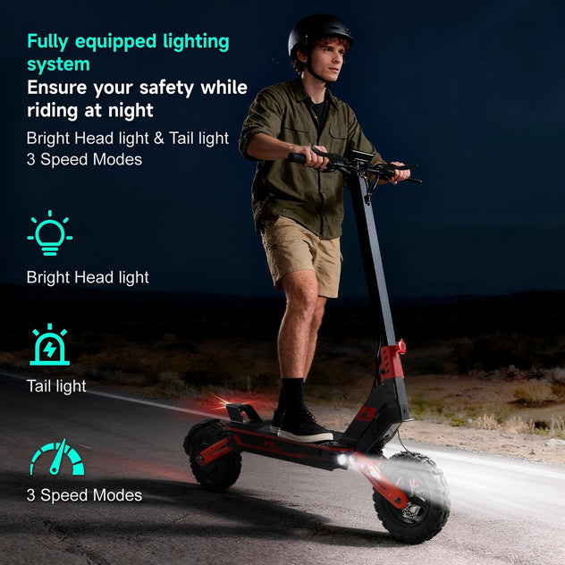 Hillmiles GOKEEP F5 Elektroroller für Gelände | 1000W Motor | 52V 20Ah | 70km Reichweite